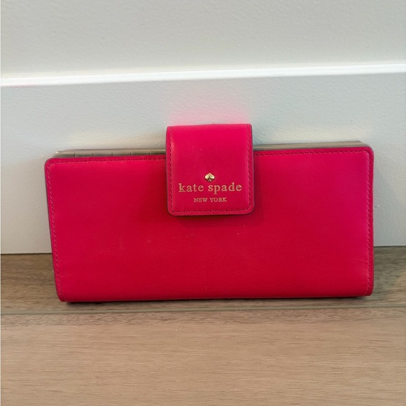 kate spade Handbags - Kate Spade long stacia wallet, ringwald pink Medium Women’s
